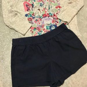 J.Crew chino shorts elastic waist & pockets